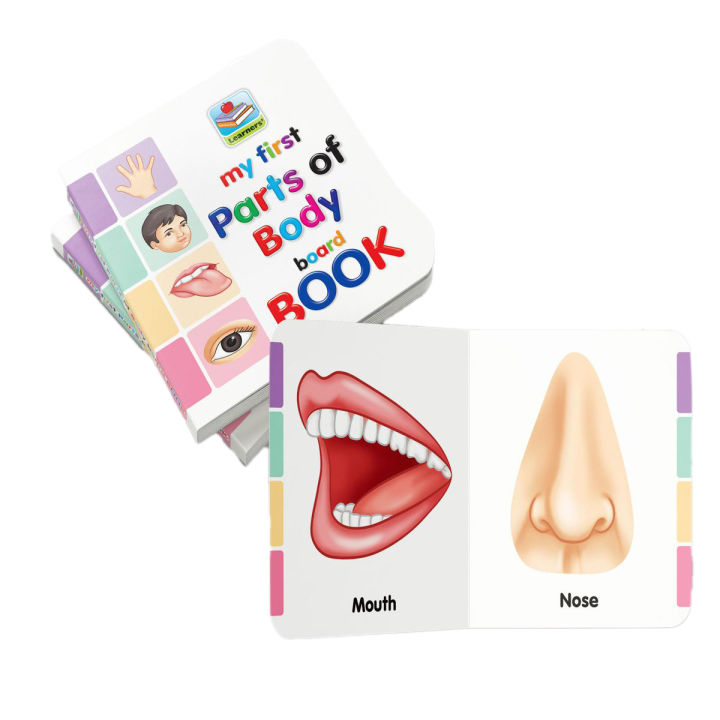 Little Board Book of "Parts of Body" for kids - Pocket Size - Hard Bound - Premium Quality