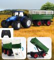 1/24 Remote Control Tractor Trailer 2.4G RC Tractor Simulated Engineering Construction Truck Model Toys Farming Machine. 