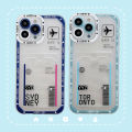 Gate Plane Ticket Sydney Mexico Toronto San Francisco Phone Case For iPhone 7-14ProMax 11 12 13 14 Pro Max 7 8 X XR Plus Cover. 