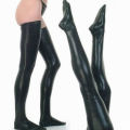 Tight Stockings Multipurpose Faux Leather Legging Socks Women Costume. 