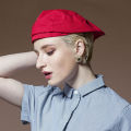 Chef hat waiter beret fast food restaurant restaurant kitchen chef work men and women cap peak cap Korean version. 