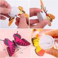 Creative Simulation LED Butterfly Night Light Paste Flash Butterfly Wall Decal Bar Restaurant Bedroom Supplies 3D New(pack of 3). 