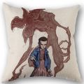 Nice Custom Stranger Things Pillowcase Cotton Linen Fabric Square Zipper Pillowcase 45X45cm Wedding Decorative Pillow cover. 