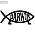 【Universal Car Parts Store】Volkrays Darwin Fish Accessories Waterproof Accessories Sunscreen Cartoon Vinyl Decal,4cm*12cm. 