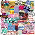 50Pcs Motivational Phrases Sticker Inspirational Quotes Sticker Graffiti Sticker. 