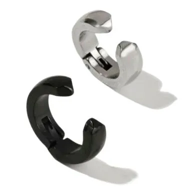 1%20Pair%20(2%20Pcs)%20Stainless%20Steel%20Earrings%20Set%20-%20Unisex%20Clip%20On%20Earrings%20for%20Boys%20Ear%20Tops%20for%20Boys,%20Silver%20Earrings%20and%20Black%20Earrings%20for%20Girls%20and%20Ear%20Rings%20for%20Boys%20Earings,%20Bts%20Jewellery%20-%20Image%204