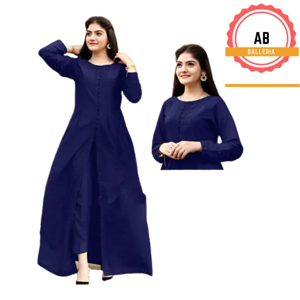 AB Galleria Stitched Long Cut Maxi Dress For Girls With Trouser Two Piece Maxi For Women Girls