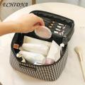 ECHIDNA Makeup Organizer Case Space-saving Travel Make Up Organizer Bag. 