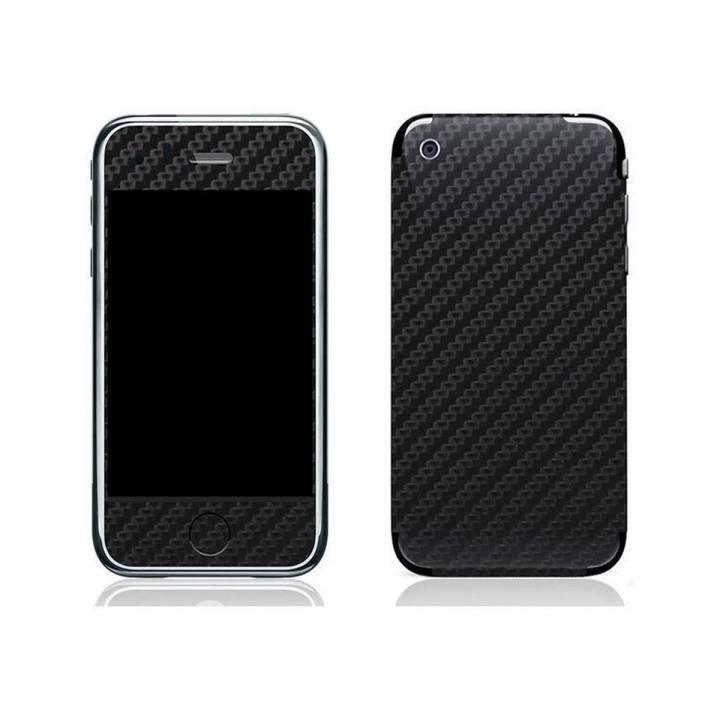 Iphone 3Gs Black Carbon Fiber Texture Mobile Skin