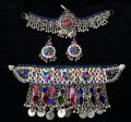 afghan tribal jewellery set/ necklace+headpiece+earring. 