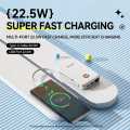 Paul Frank 10000mAh Power Bank 22.5W Fast Charging Built-in Cable Type-C Input 3C Certified 1 USB Port High-Speed Portable Power Bank (Blue). 
