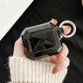 Simple Hanging Ring Rubik's Cube Shell Wireless Earphone Case For Apple AirPods Pro Solid color hard Protective Cover. 