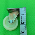 4Pcs Universal Caster Wheels 2" Furniture Wheel Castor White PP Nylon Dual Roller Wheel For Platform Trolley Chair. 