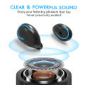 True Wireless Lesoom T2 Bluetooth In Ear Earbuds With Portable Charging Case Waterproof IPX5. 