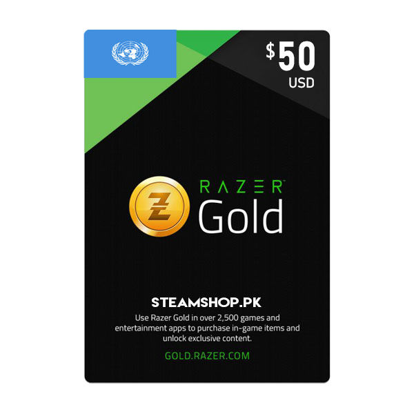 USD 50 Razer Gold Gift Card GLOBAL