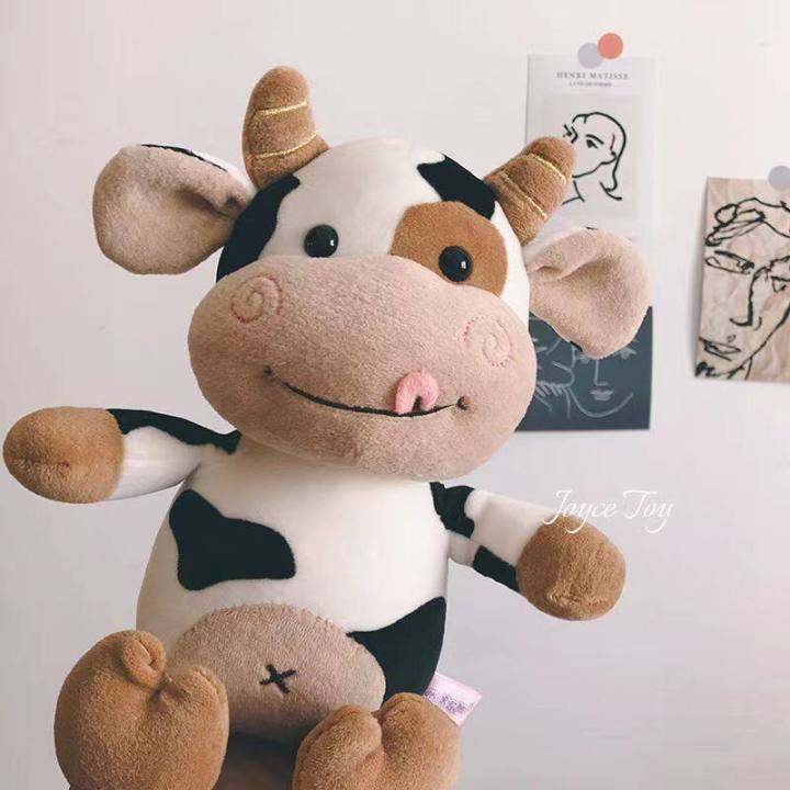 Cow Plush Toy Birthday Gift Kids Toy Stuffed Toy Stuffed Animals Cotton Soft Bull Plush Doll