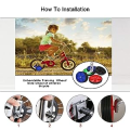 Bicycle Training Wheel 12 inch, 14, 16, 18, 20 Cycle Supporting Wheels Adjustable cycle Wheels Bike Side Wheels Training Balance Small Wheels Prefect For kids bike Studying. 