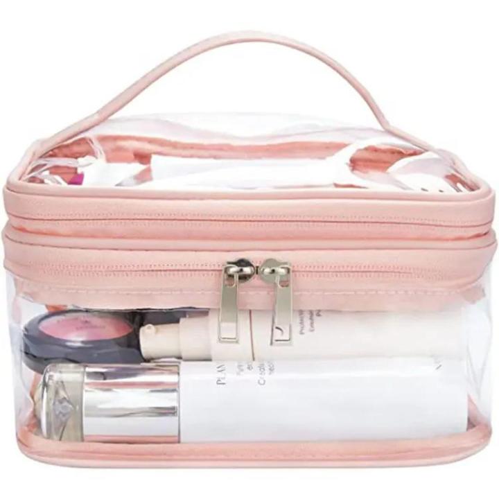 New Cosmetic pink Portable Makeup Pouch Waterproof Travel cosmetics Organizer Bag