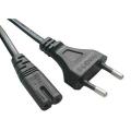 2 Pin AC Power Cable Cord for Laptop Adapter/Camera/Printer/Adapter/Charger - Black - 3 Feet. 