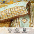Khan Tex High Quality Multani Bedsheets – Glitter Brown Gold King Size Double And Single Bed Sheet Set With Pillow Covers. 