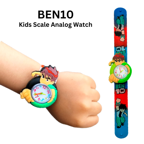 Bendable 3D Cartoon Watch For Kids-Scale Strip Cartoon Watch for Boys & Girls