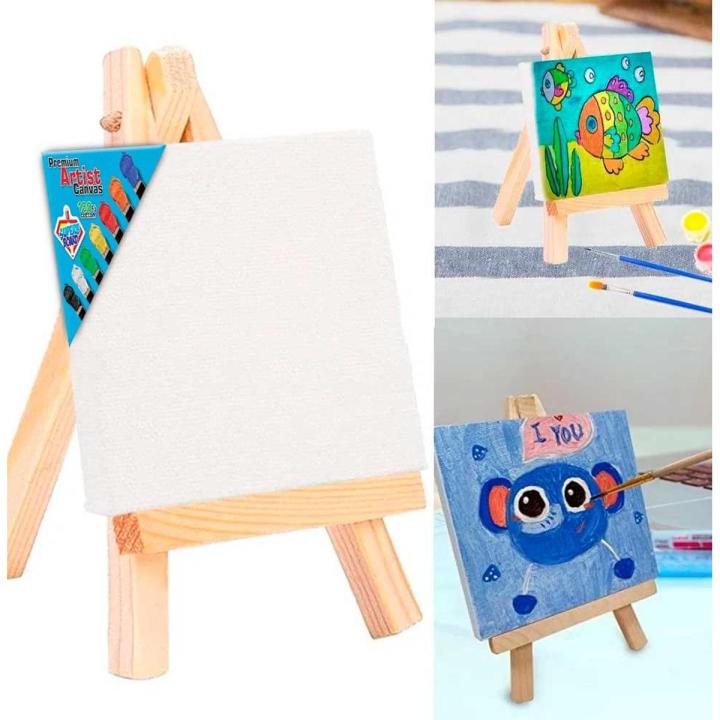 Canvas Board with Stand 10x10 inches, Canvas Board with Easel for Painting, Canvas for Painting, Best Canvas Painting, Canvas Board, Canvas Board for Artist, and Canvas Board for Painting 10x10 inches ( 1 Pcs)