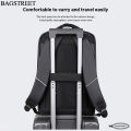 BAGSTREET 15.6 Laptop Backpack with USB Port, Water Proof, Shock Proof, Unisex Travelling Backpack - Black. 