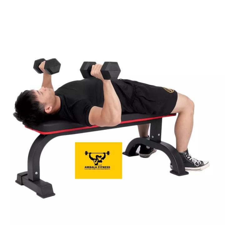 2\2 High Quality Multifunctional Flat Bench Dumbbell Bench Workout Utility Bench with Steel Frame Home Fitness Equipment