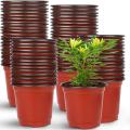 10Pcs Paper Plastic Flowerpot Flower Nursery Pots Garden Seedling Planter Container(DEPTH 3 INCHES-LENGTH 4 INCHES -WIDHT 4 INCHES). 