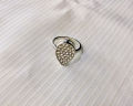 Pearl Diamond Ring Classic Design Gold and Silver Plated. 