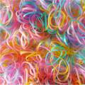 Rubber Band Girls Small Hair Tie Elastic Flexible High Quality Imported Pony Pack of 100. 
