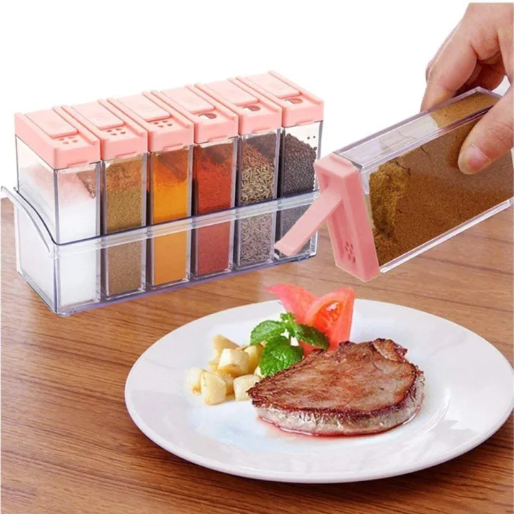 6%20PCs%20Jar%20Spice%20Rack%20Pepper%20Salt%20Spice%20Masala%20Box%20Storage%20Multipurpose%20Acrylic%20Kitchen%20Spice%20Rack,%20Dining%20Table%20Spice%20Jar%20Spice%20Set%20-%20Image%203