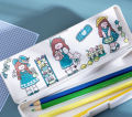 4 Sheets Cute Cartoon Girl Series Washi Stickers Album Diary Journal Decorative Crafts Scrapbooking DIY Sticker. 