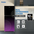 Haier 14 Cu Ft / Inverter Antibacterial / HRF-398IAPA+ ( Digital Control Panel + Turbo Fan + 4 Temperature Sensors + ABT Technology + Inverter Compressor + Glass Door ) Purple Colour Refrigerator / 10 Years Warranty. 