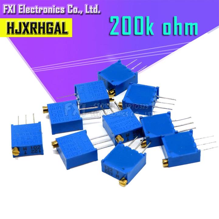10pcs 3296W-1-204LF 3296W 200K ohm 204 3296W-1-204 3296W-204 W204 Trimpot Trimmer Potentiometer