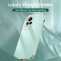 Soft Phone Cases for VIVO V2040 V2025 V2024 V2061 V2066 V2108 V2050 V2022 V2023 Colored Shinning Plated Back Cover. 