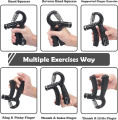 DYNAMIC LIFE Hand Grip with counter for Strength Training, Adjustable Resistance spring, Fingers Wrist Forearm Exerciser Workout Gear Home Fitness Gym Exercise Equipment. 