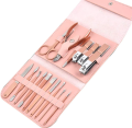 16pcs Manicure Pedicure Grooming Kit, Nail Cutter Set and Nail Cutter Kit, Professional Tools for Hand and Foot, Stainless Steel Clipper, Cuticle Nipper and Nail File, Complete Nails Care Tool Set for Home and Travel. 