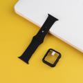 Case+Strap For iWatch and others 42mm 44 mm watches Silicone Sport smartwatch bracelet. 