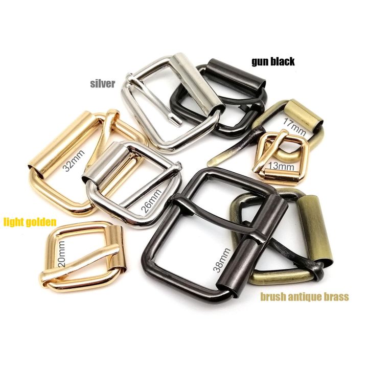 2pcs Metal Heavy Thickened Bag Backpack Shoe Strap Belt Adjust Roller ...