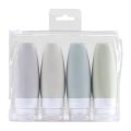 【Footprint】 Silicone Travel Bottles Leak Proof Squeezable Refillable Travel Accessories Portable Toiletries Containers Travel Size Cosmetic. 
