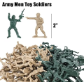 Little Army Men Toy Soldiers, 50 Pieces Military Toys Figurines, Plastic Army Guys Playset, Action Figures in Assorted Poses, Fun Gift and Party Favors for Boys and Girls. 
