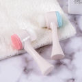 1 【FUN LIVE】 3D Face Cleaning Massage Face Wash Product Skin Care Tool Hot Double Side Silicone Face Cleansing Brush Size Portable. 