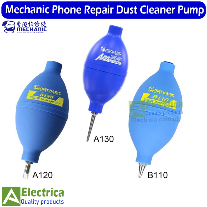 Mechanic B110, A120, A130 Advanced Silicone Duster Blower for Mobile Computer Camera Blower Electronics Cleaning Service Tool by Electrica