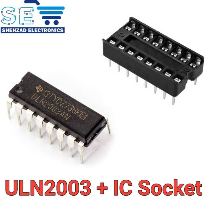ULN2003APG ULN2003 IC DIP-16 & IC Socket
