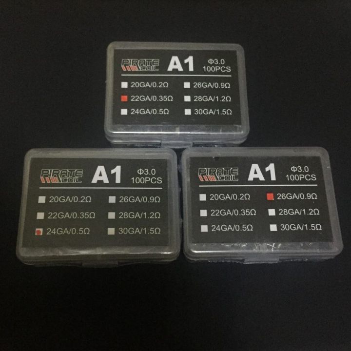 【BestGO】100Pcs/Box Kanthal A1 Wire Premade Wire 20ga/22ga/24ga/26ga Heating Wire