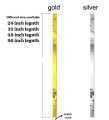 Home Decor | Acrylic Mirror Strips 1 inch by 24,32,48,96-inch Golden/Silver Self Adhesive Double Tape for Furniture and Wall Decor Bedroom Decor Living Room Decor. 