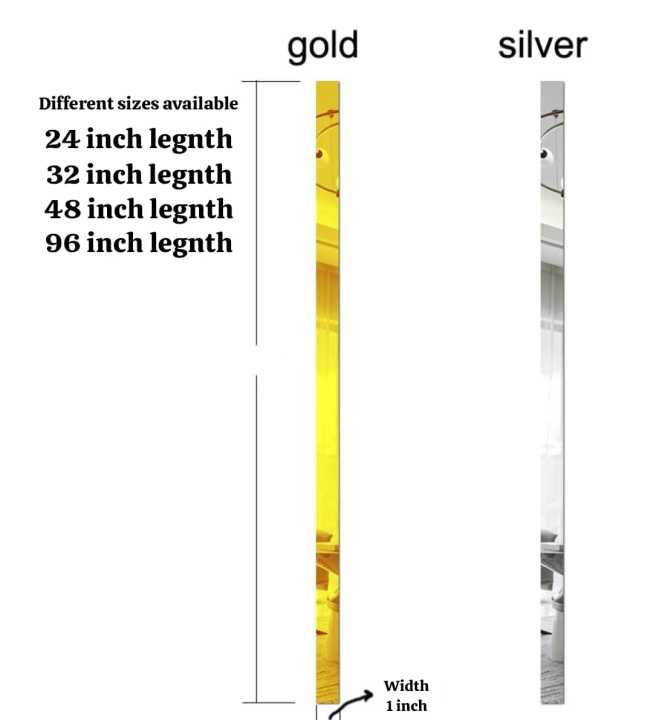 Home%20Decor%20%7C%20Acrylic%20Mirror%20Strips%201%20inch%20by%2024,32,48,96-inch%20Golden/Silver%20Self%20Adhesive%20Double%20Tape%20for%20Furniture%20and%20Wall%20Decor%20Bedroom%20Decor%20Living%20Room%20Decor%20-%20Image%2010