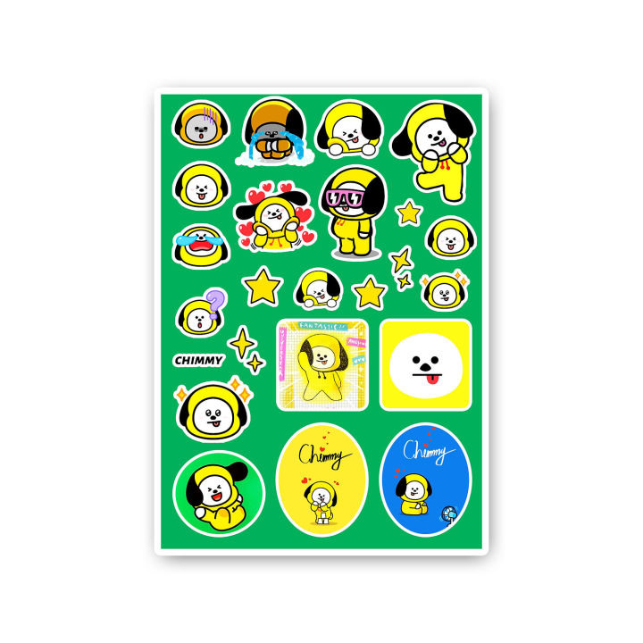KPOP BTS BT21 Chimmy Sticker Sheet 1