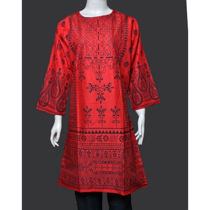 Dzyne%20Red%20Printed%20Stitched%20kurti%20for%20Girls%20&%20Women%20-%20Image%202
